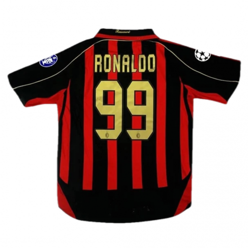 Ronaldo 99 - 2006/07 AC Milan Home Jersey - Retro