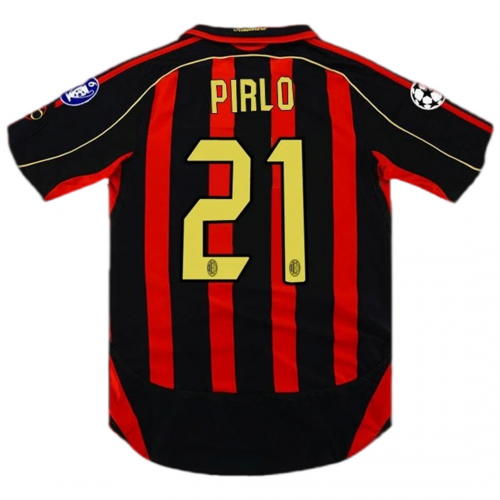 Pirlo 21 - 2006/07 AC Milan Home Jersey - Retro