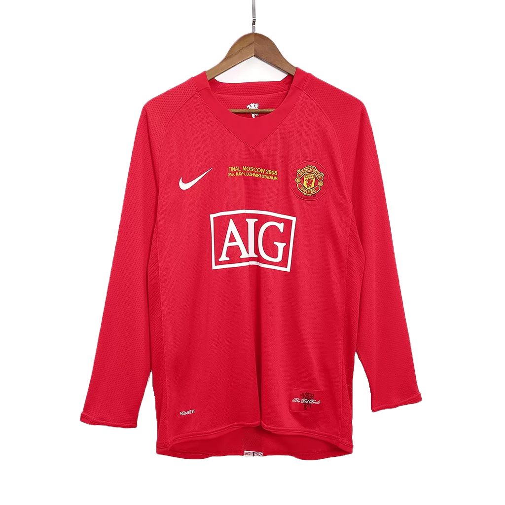 2007-08 Manchester United Home Fullsleeves Retro Jersey