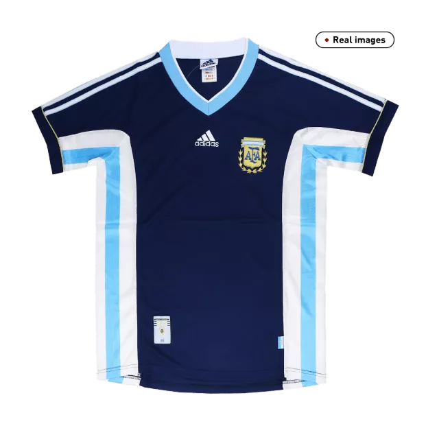 1998 Argentina Away Jersey - Retro (Authentic)