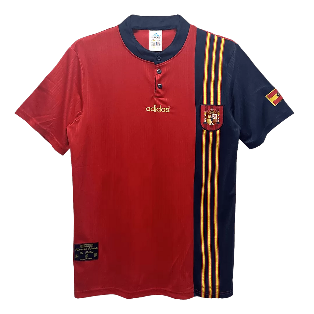 1996 Spain Home Jersey - Retro ( Original Quality )