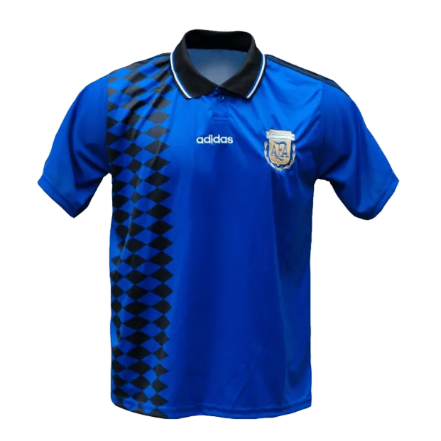 1994 Argentina Away Jersey - Retro (Authentic)