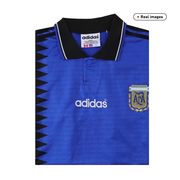 1994 Argentina Away Jersey - Retro (Authentic)