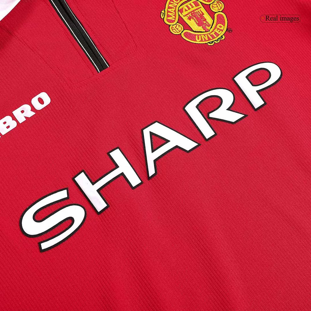 1998-99 Manchester United Home Fullsleeves Jersey - Retro