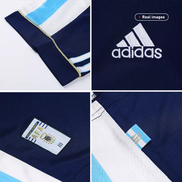 1998 Argentina Away Jersey - Retro (Authentic)