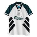 1993/95 Liverpool Away Jersey (White/Green) - Retro