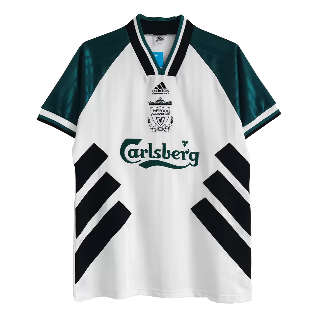 1993/95 Liverpool Away Jersey (White/Green) - Retro
