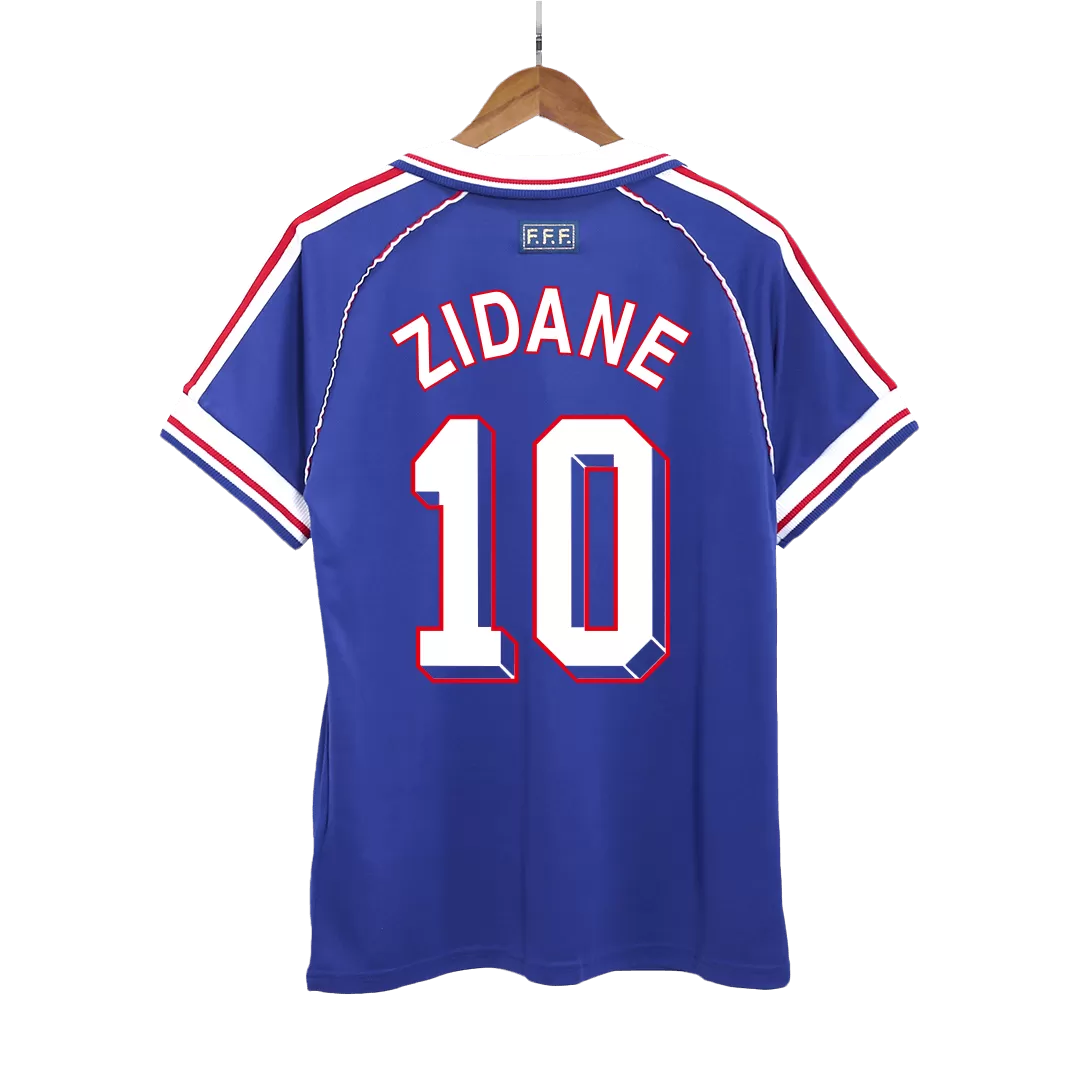 ZIDANE 10 - 1998 France Home Jersey - Retro