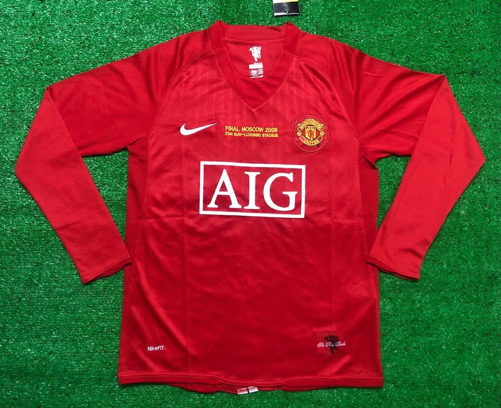2007-08 Ronaldo 7 - Manchester United Home Fullsleeves Jersey - Retro