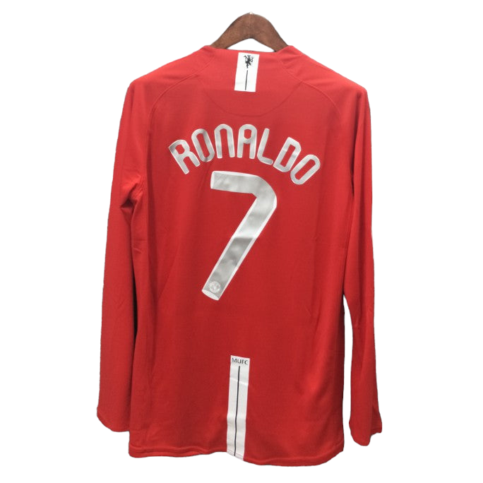 2007-08 Ronaldo 7 - Manchester United Home Fullsleeves Jersey - Retro