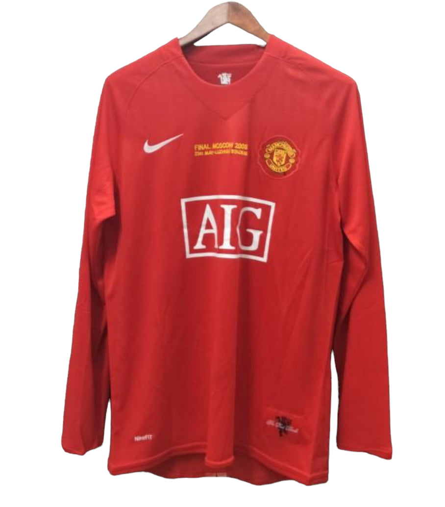 2007-08 Ronaldo 7 - Manchester United Home Fullsleeves Jersey - Retro
