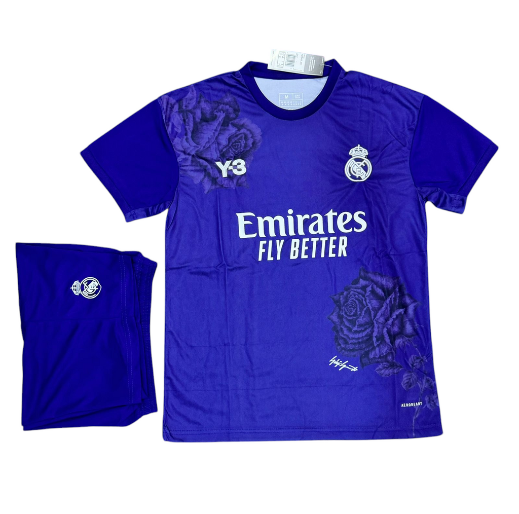 Merengues Y-3 Purple Kit 2024/25 - (Jersey + Shorts)