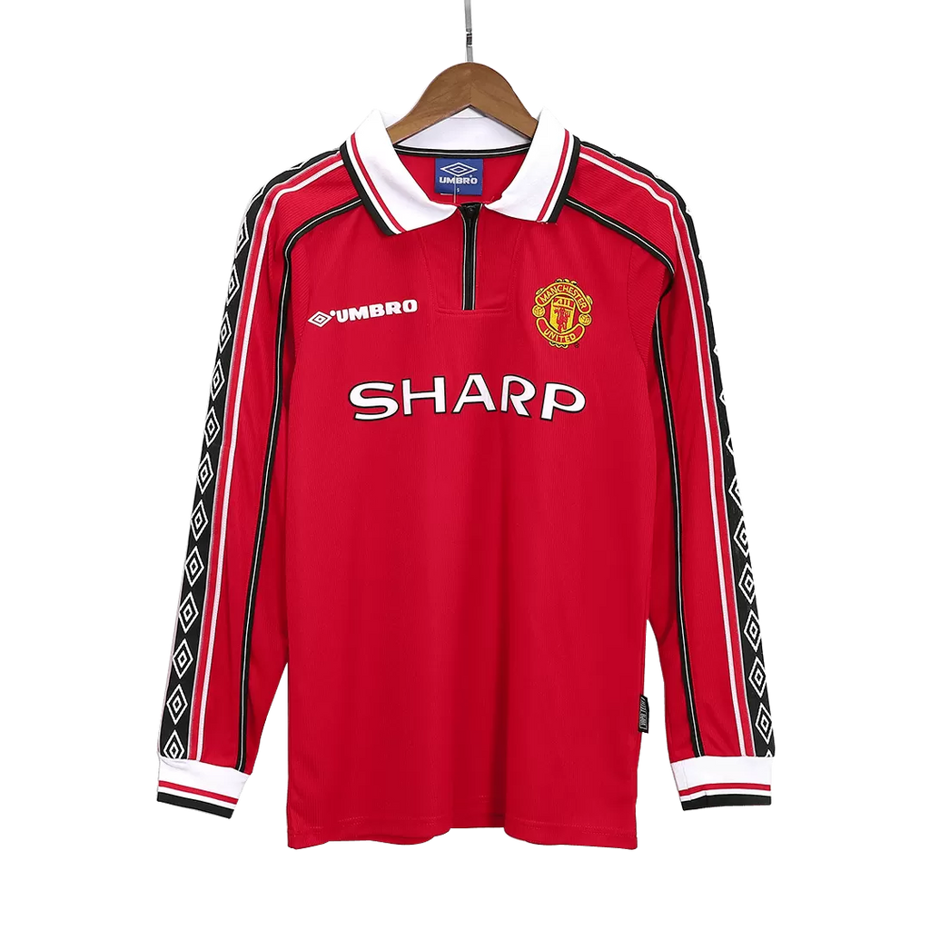 1998-99 Manchester United Home Fullsleeves Jersey - Retro