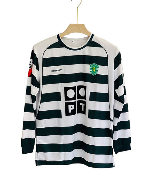 C. Ronaldo 28 - 2001/03 Sporting CP Home fullsleeves Jersey - Retro