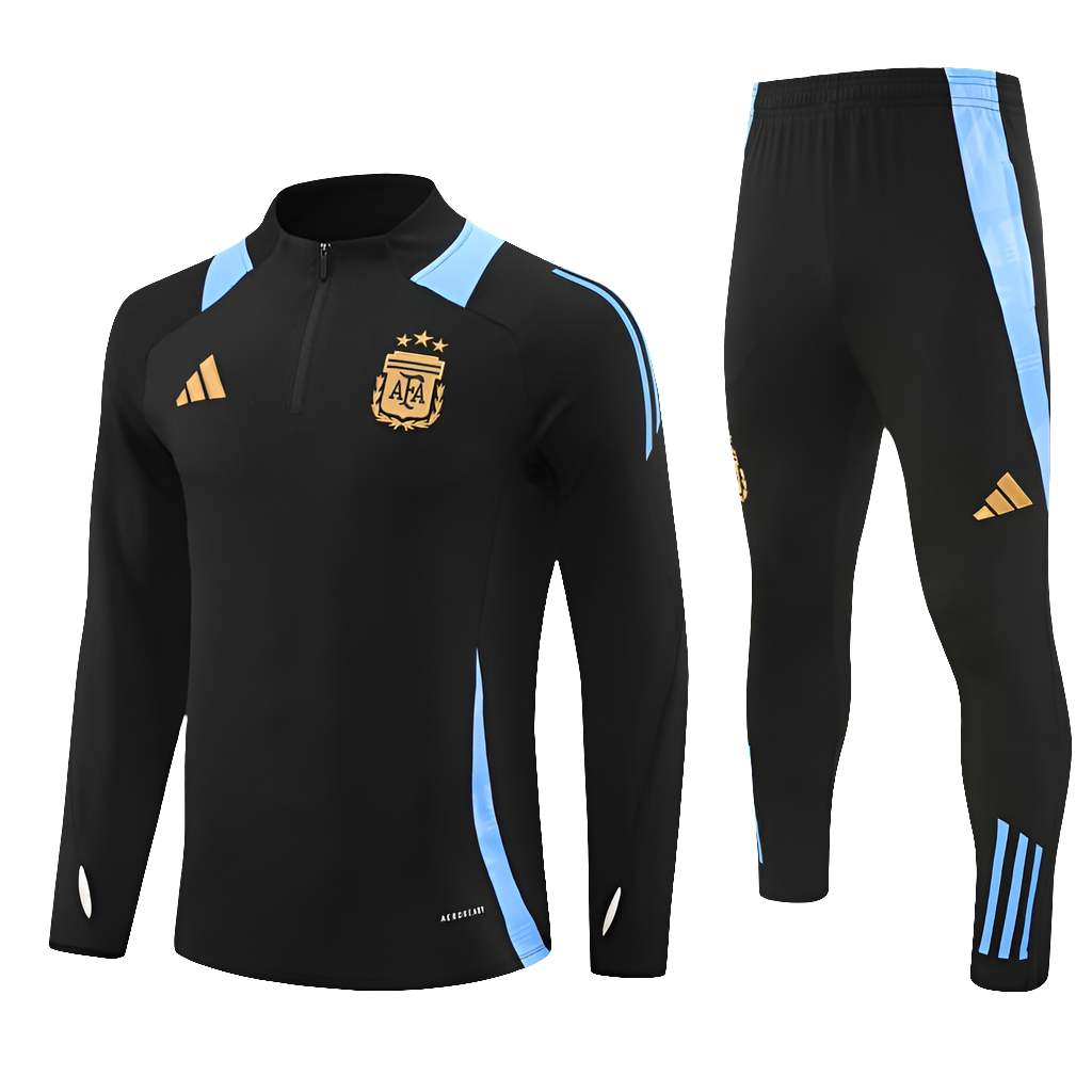 Argentina Black Training Tracksuit 2024/25