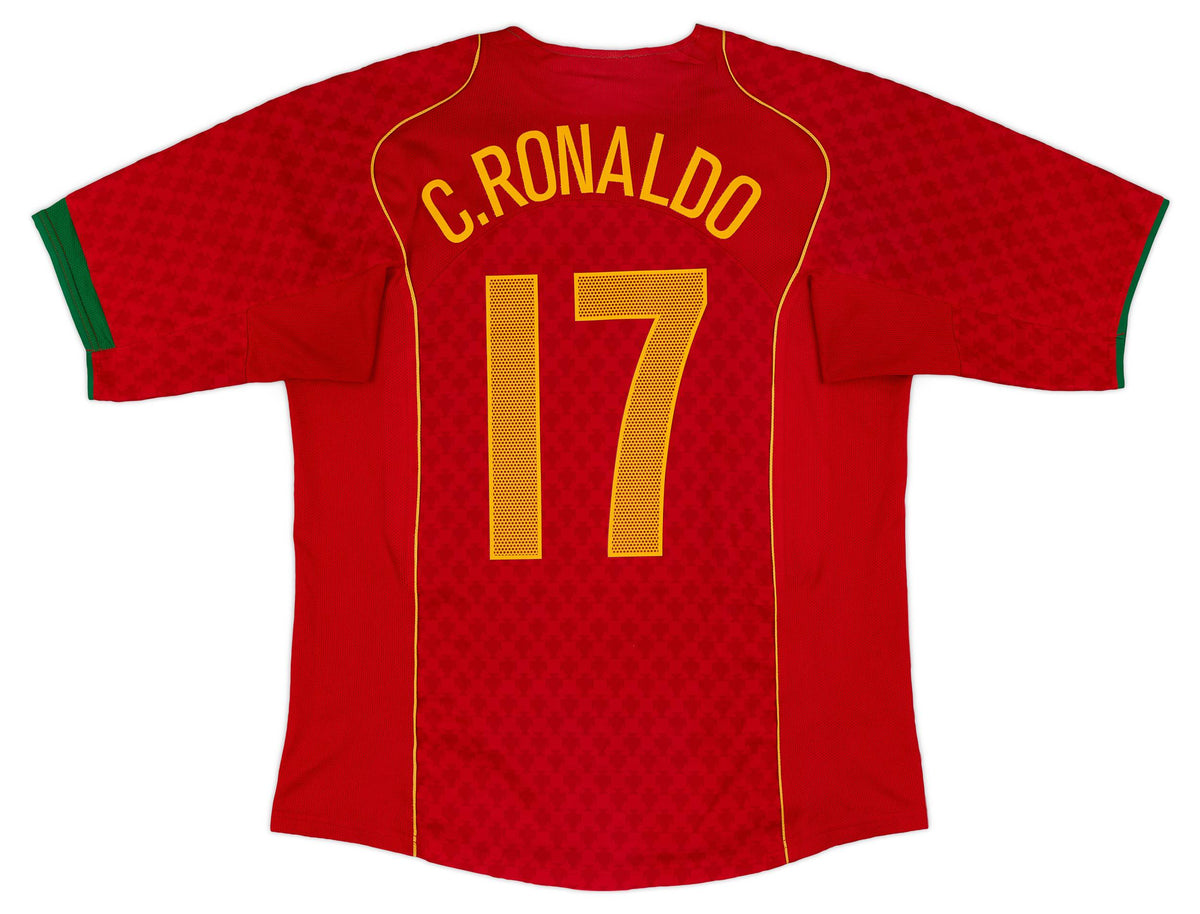 C. Ronaldo 17 - 2004 Portugal Home Jersey - Retro