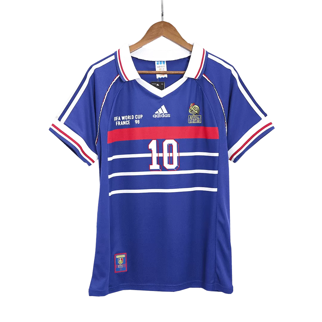 ZIDANE 10 - 1998 France Home Jersey - Retro