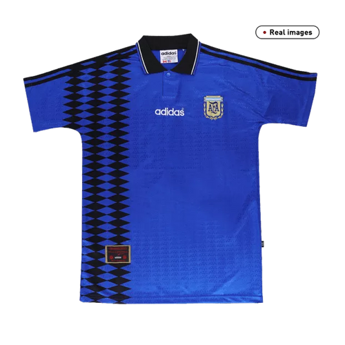 1994 Argentina Away Jersey - Retro (Authentic)