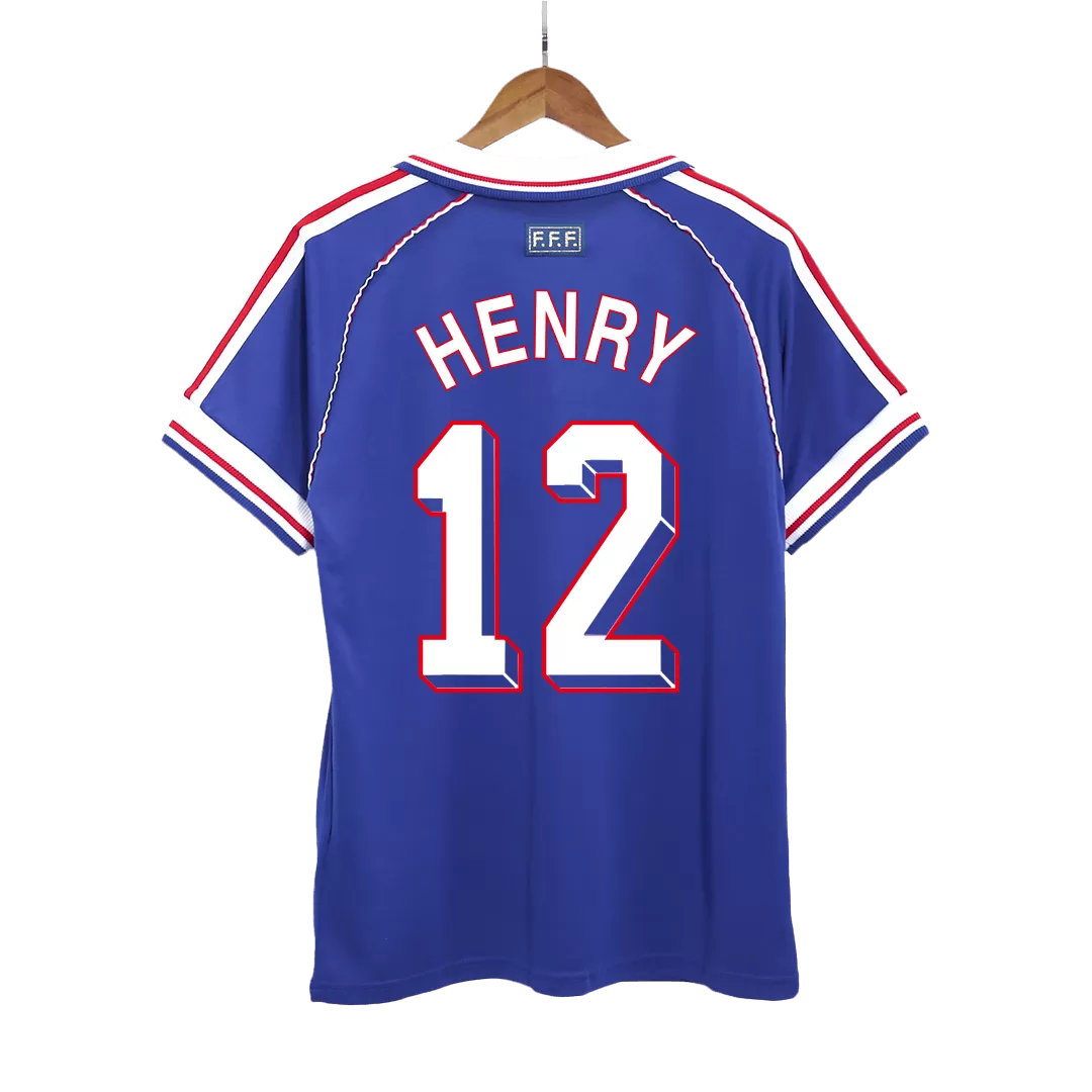 HENRY 12 - 1998 France Home Jersey - Retro