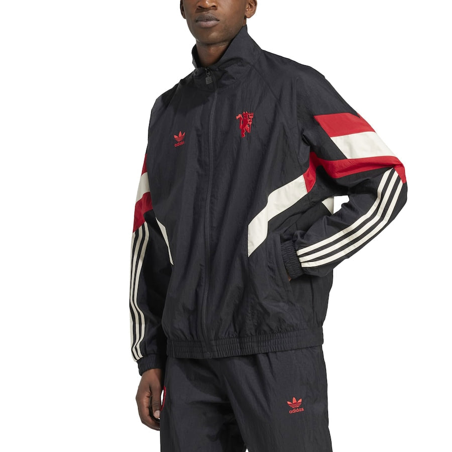 Manchester United Black Windbreaker Jacket 2025/26