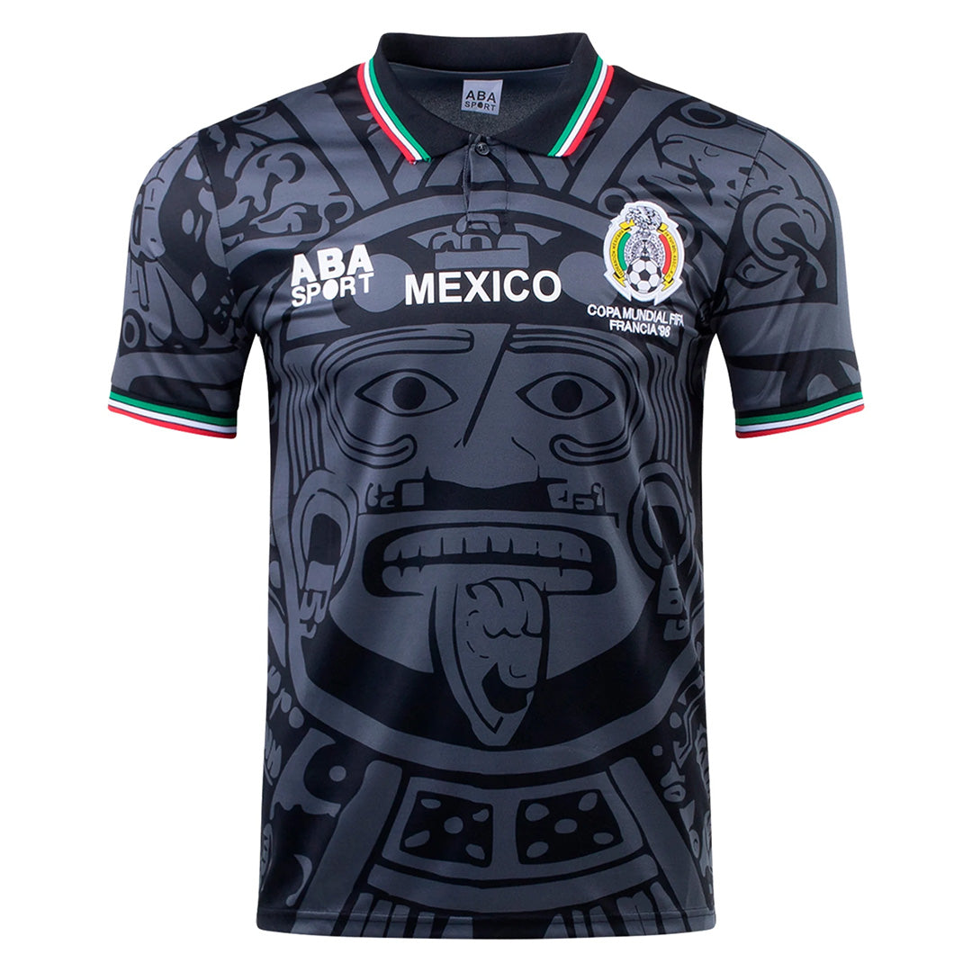 1998 Mexico Third Black Jersey - Retro (Authentic)