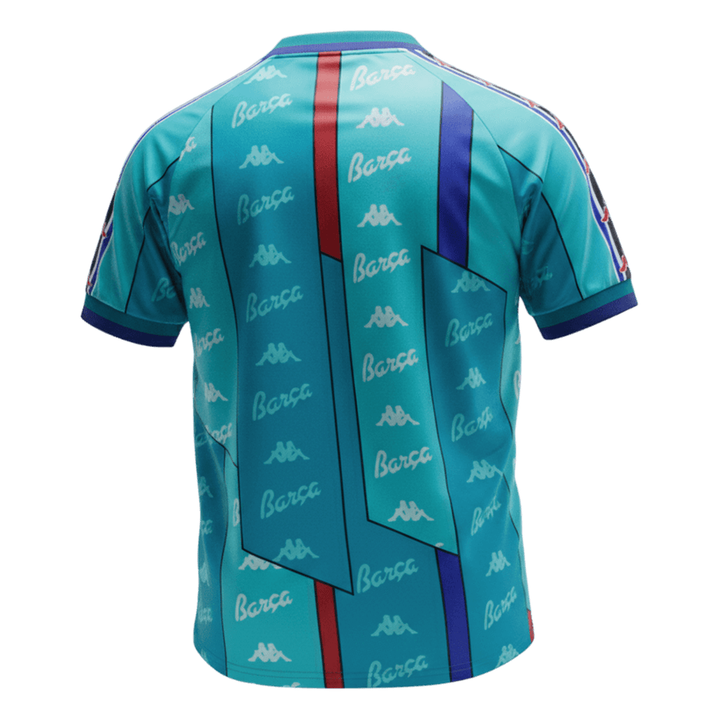 1995/97 FCB Away Light Blue - Retro Jersey