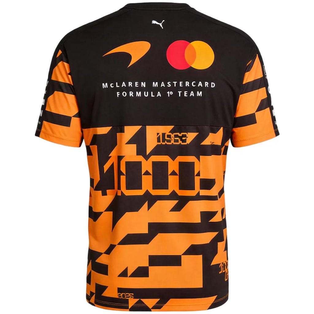 Mclaren Racing F1 Black/Orange 1000th Race T-Shirt - (Superior Quality)