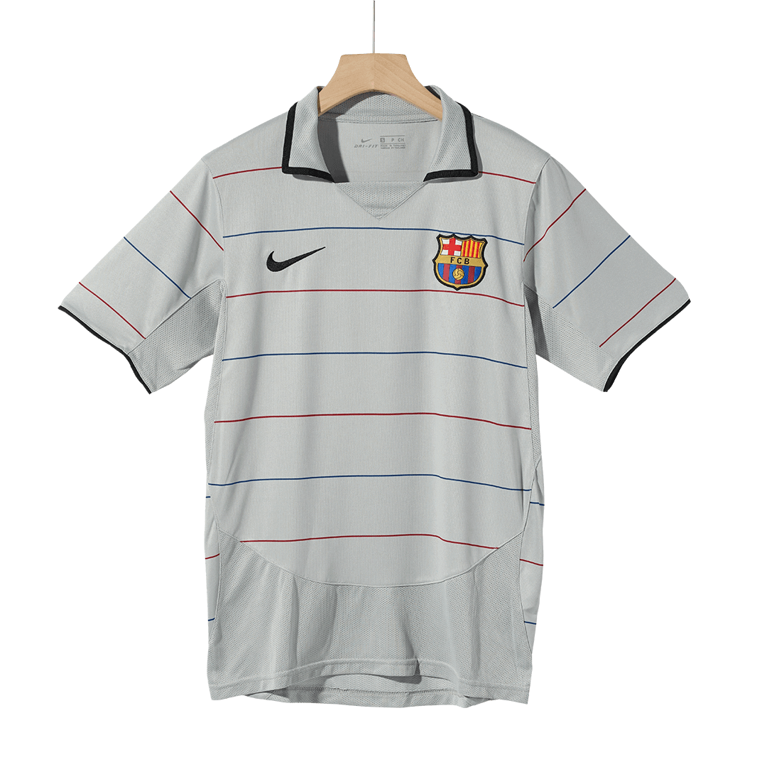 2003/05 FCB Away Grey - Retro Jersey