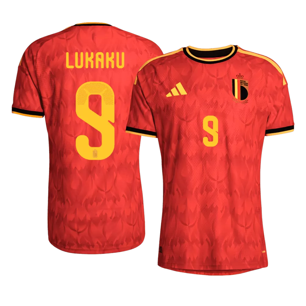 Lukaku 9 - Belgium Home World Cup 2026 - Player Version (Authentic)