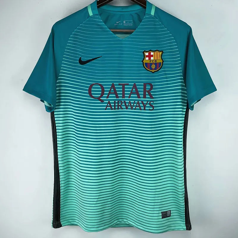 2016/17 FCB Third Cyan blue - Retro Jersey