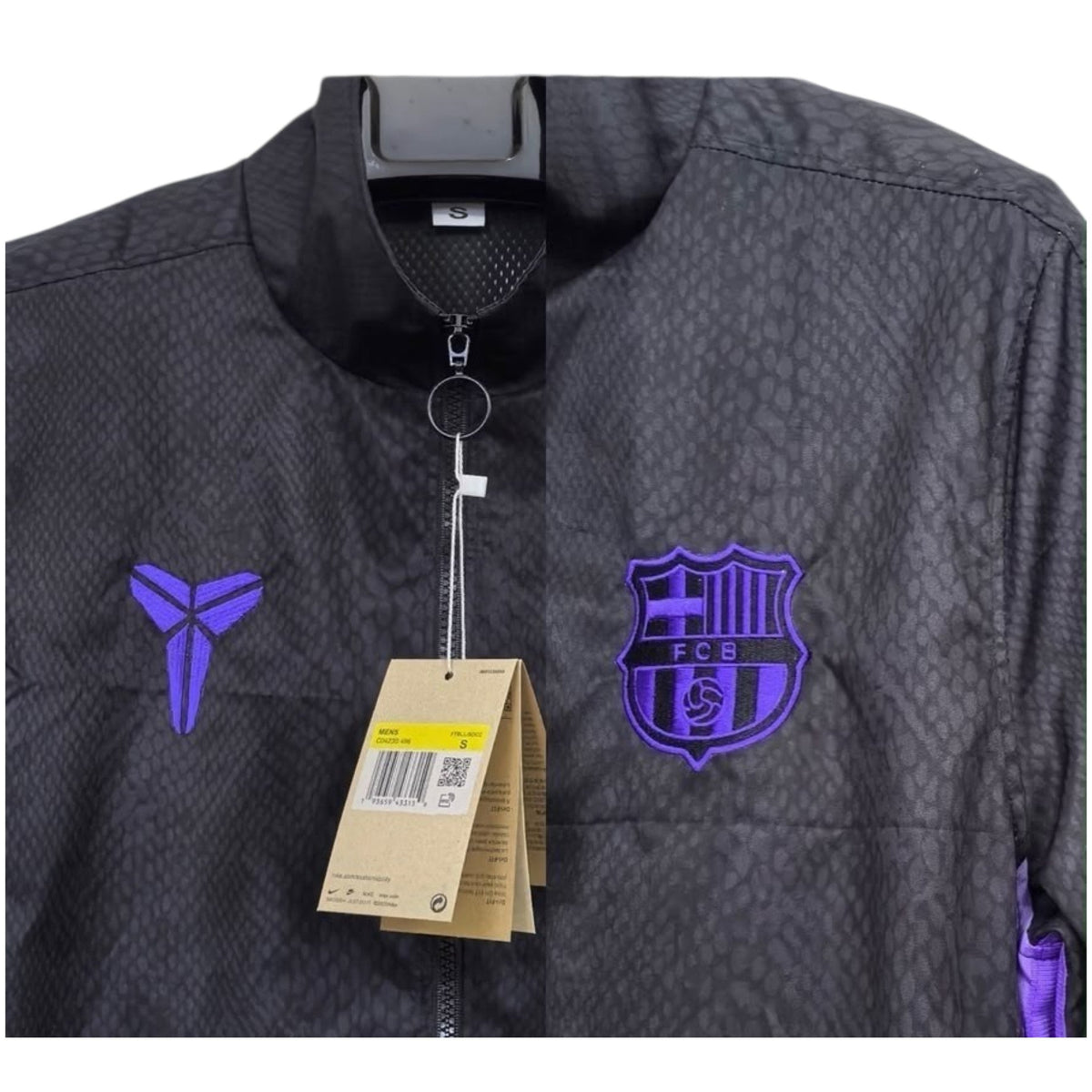 FCB x Kobe Black Windbreaker Jacket 2025/26