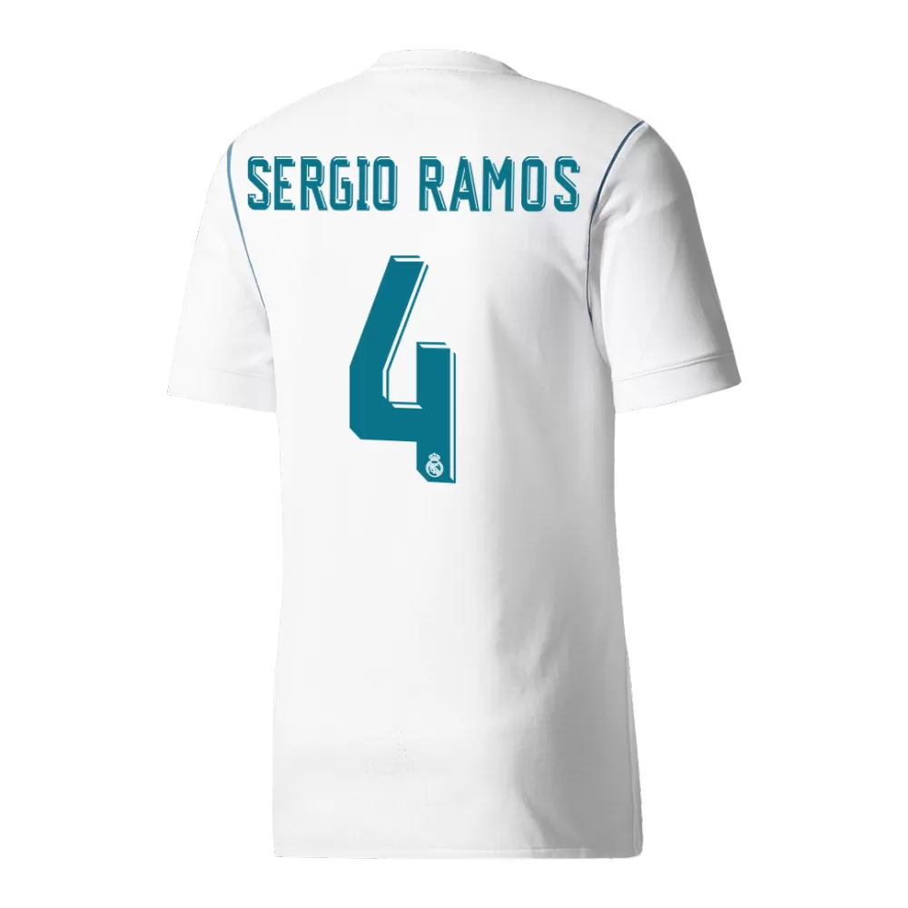 Sergio Ramos 4 - 2017/18 Merengues Home Jersey - Retro