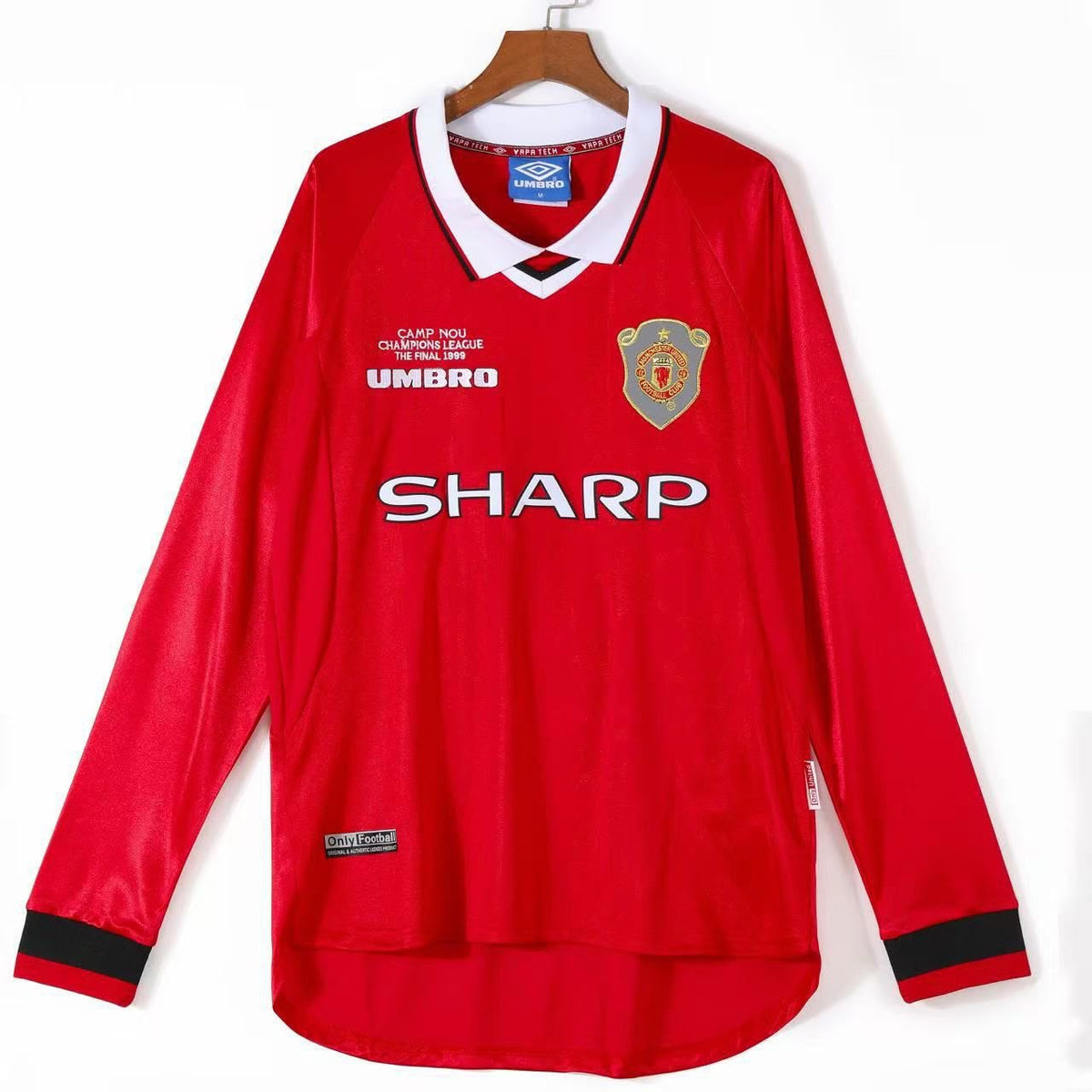 1999-00 Manchester United Home UCL Final Fullsleeves Jersey - Retro