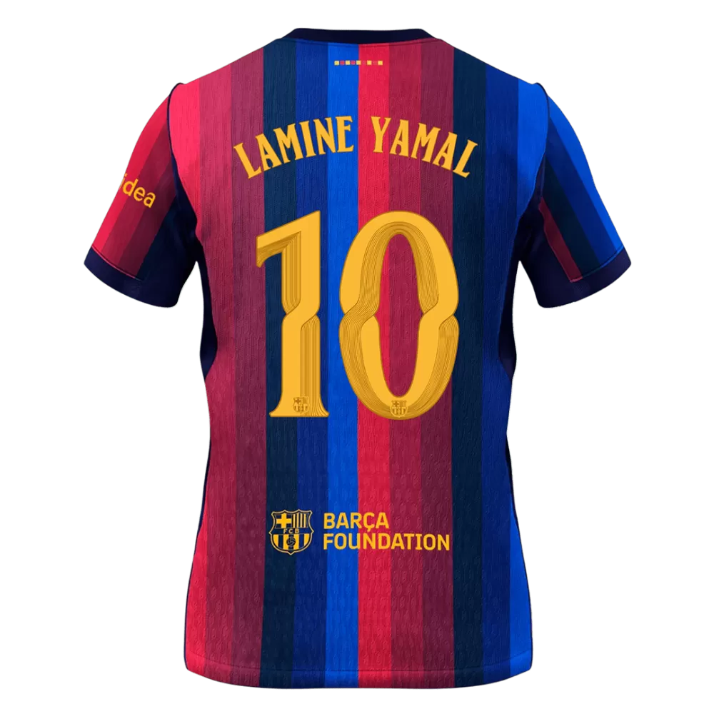 Lamine Yamal 10 - FCB Home 2026/27 - Master Quality ( UCL Font )