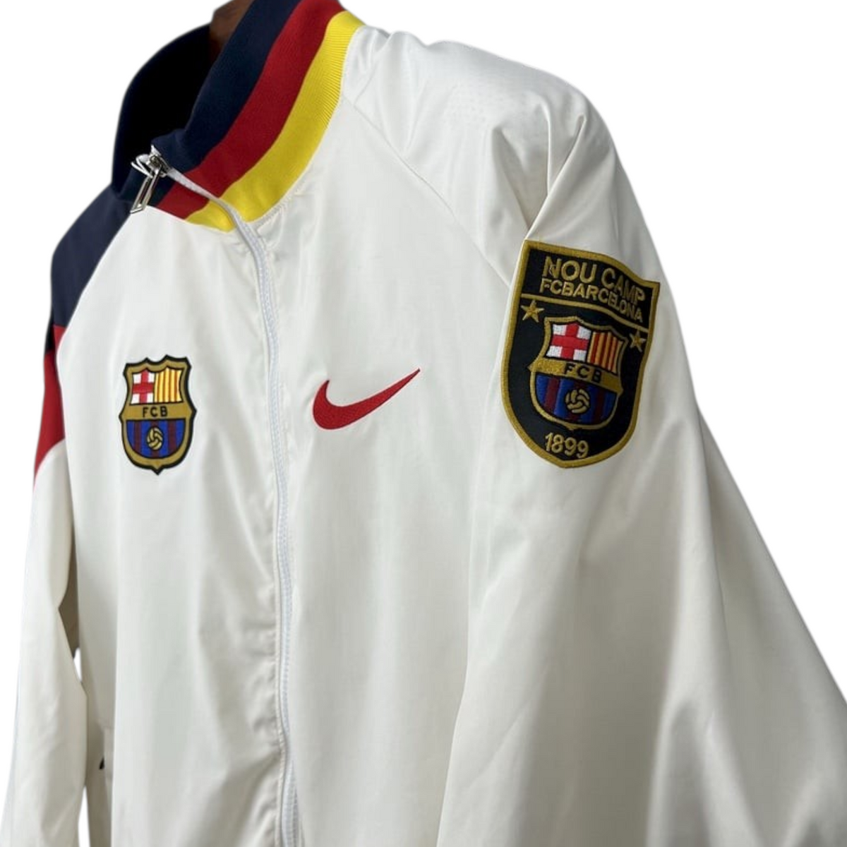 FCB White 1899 Retro Windbreaker Jacket 2025/26