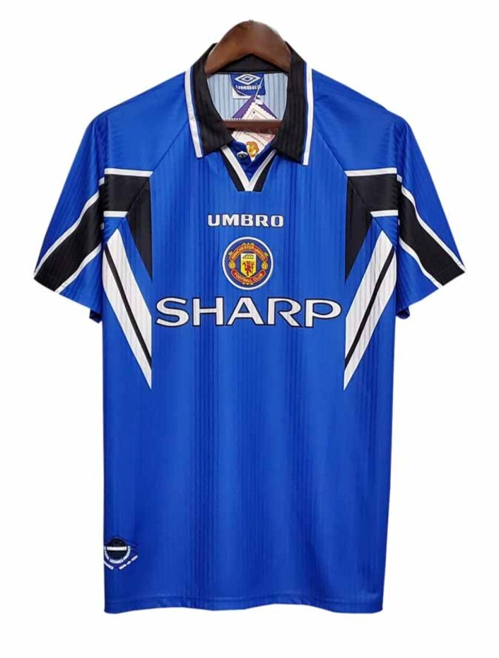 1996/97 Manchester United Third Blue Jersey - Retro