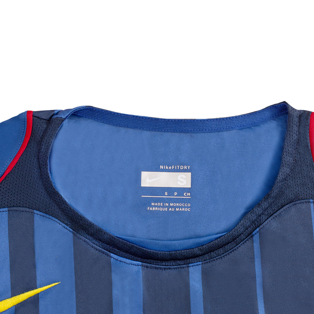 Ronaldinho 10 - 2004/05 FCB Away Blue - Retro Jersey