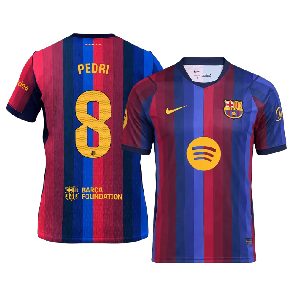 Pedri 8 - FCB Home 2026/27 - Master Quality ( La Liga Font )