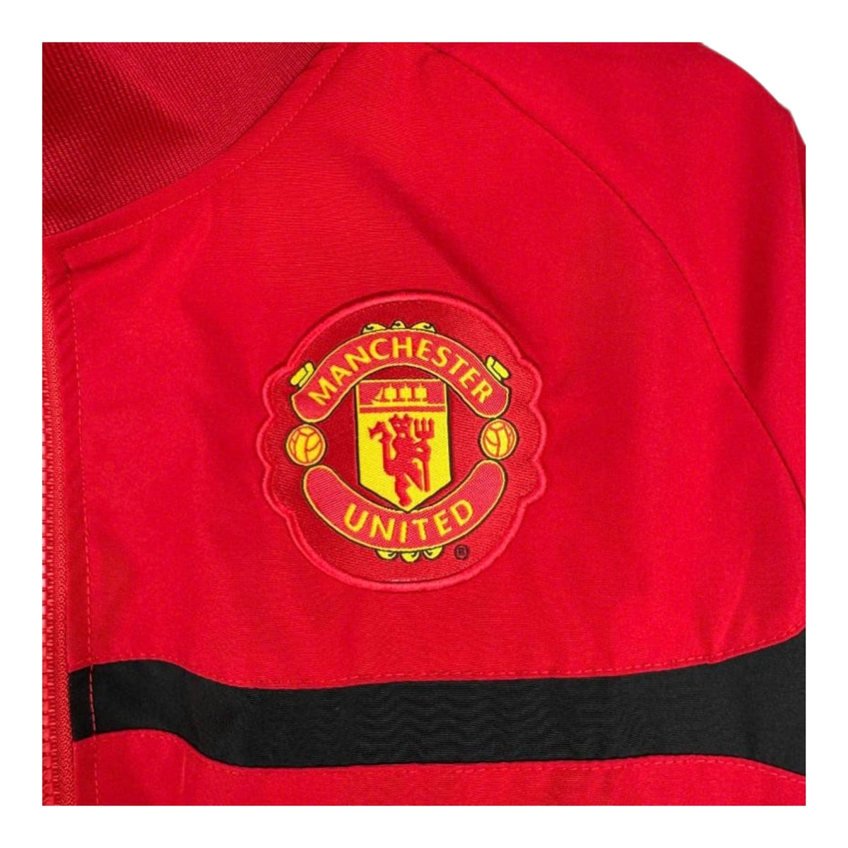Manchester United Red 2008/09 Black Line in the Middle Retro Windbreaker Jacket
