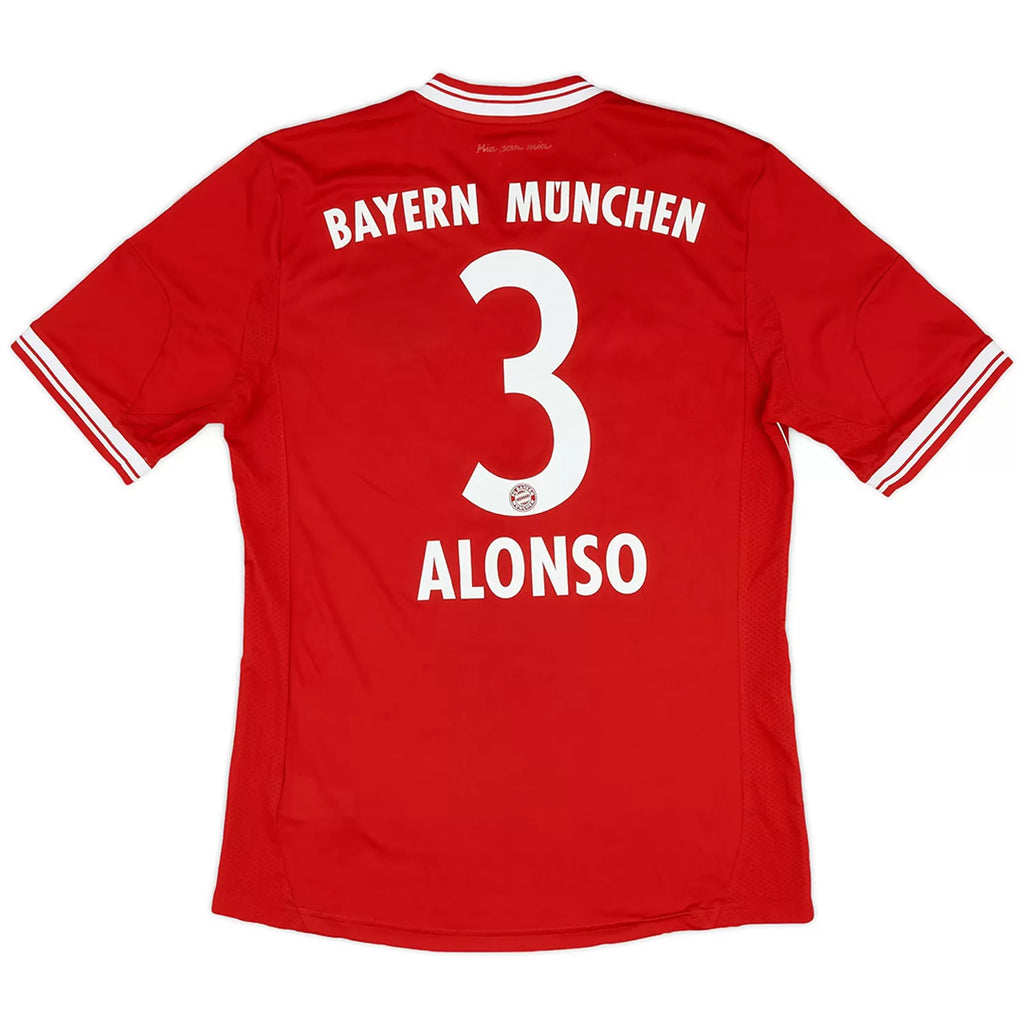 Alonso 3 - 2013/14 Bayern Munich Home Jersey - Retro