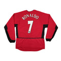 Ronaldo 7 - 2002-04 Manchester United Home Fullsleeves Jersey - Retro