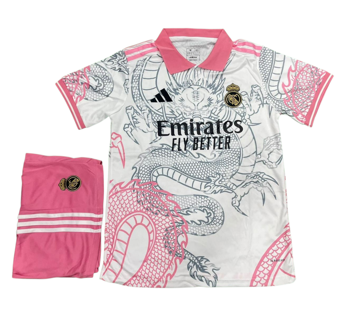 Merengues Dragon Pink Collar Kit 2025/26 - (Jersey + Shorts)