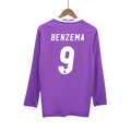 Benzema 9 - 2016/17 Merengues Away Fullsleeves Jersey - Retro