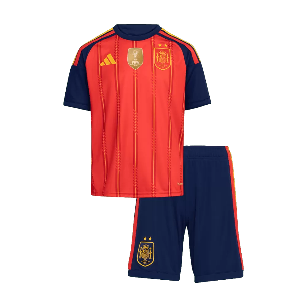 Spain Home Champions 2 Star Kit World Cup 2026 - (Jersey + Shorts)