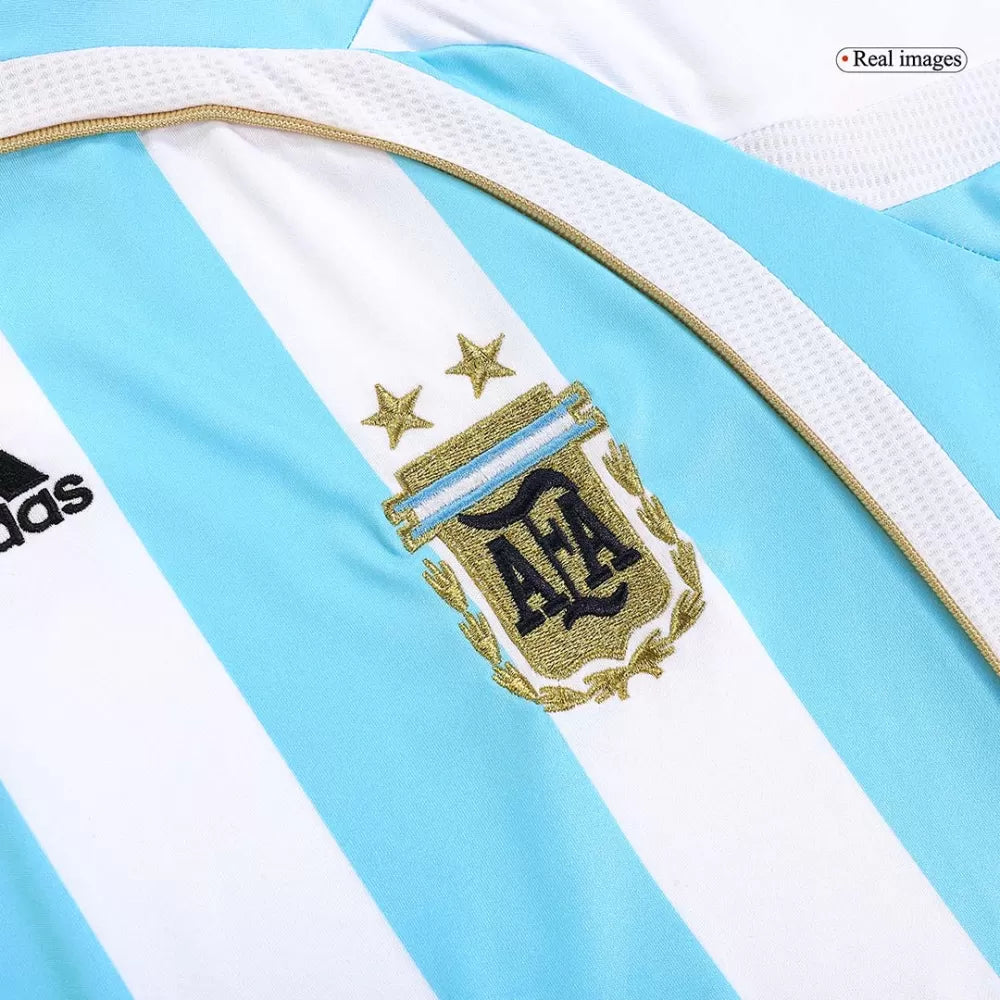 Messi 19 - 2006/07 Argentina Home Retro Jersey - Authentic