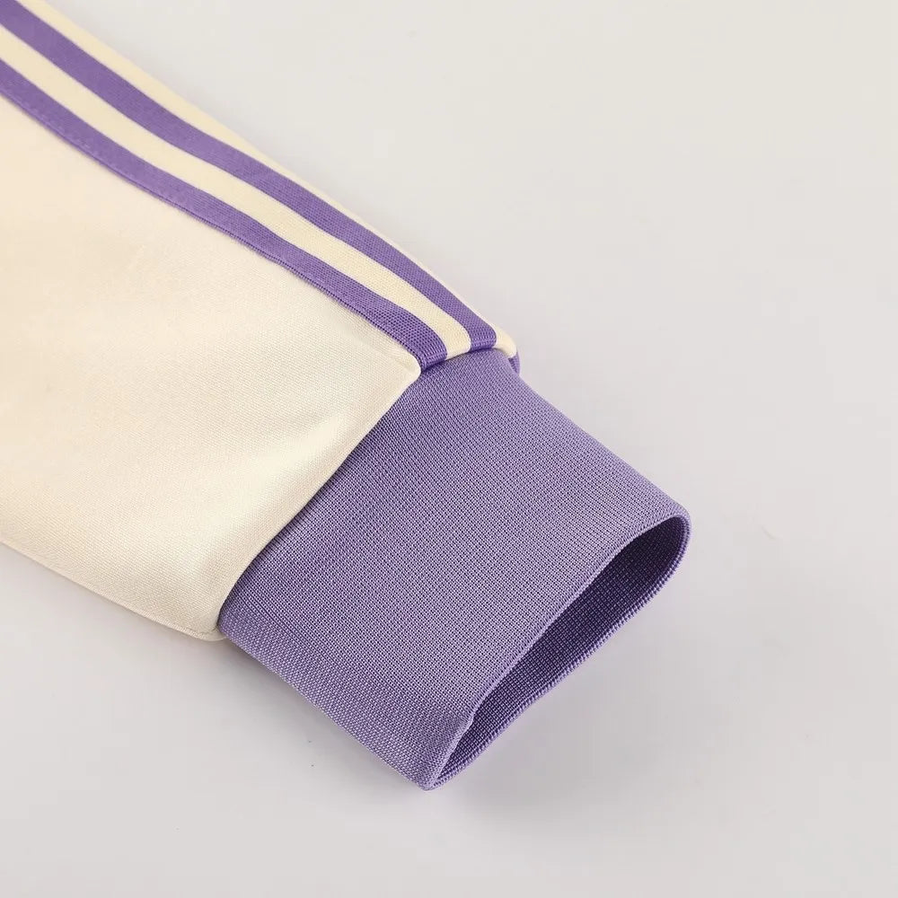Merengues Off White (Purple Strips) Anthem Jacket 2025/26