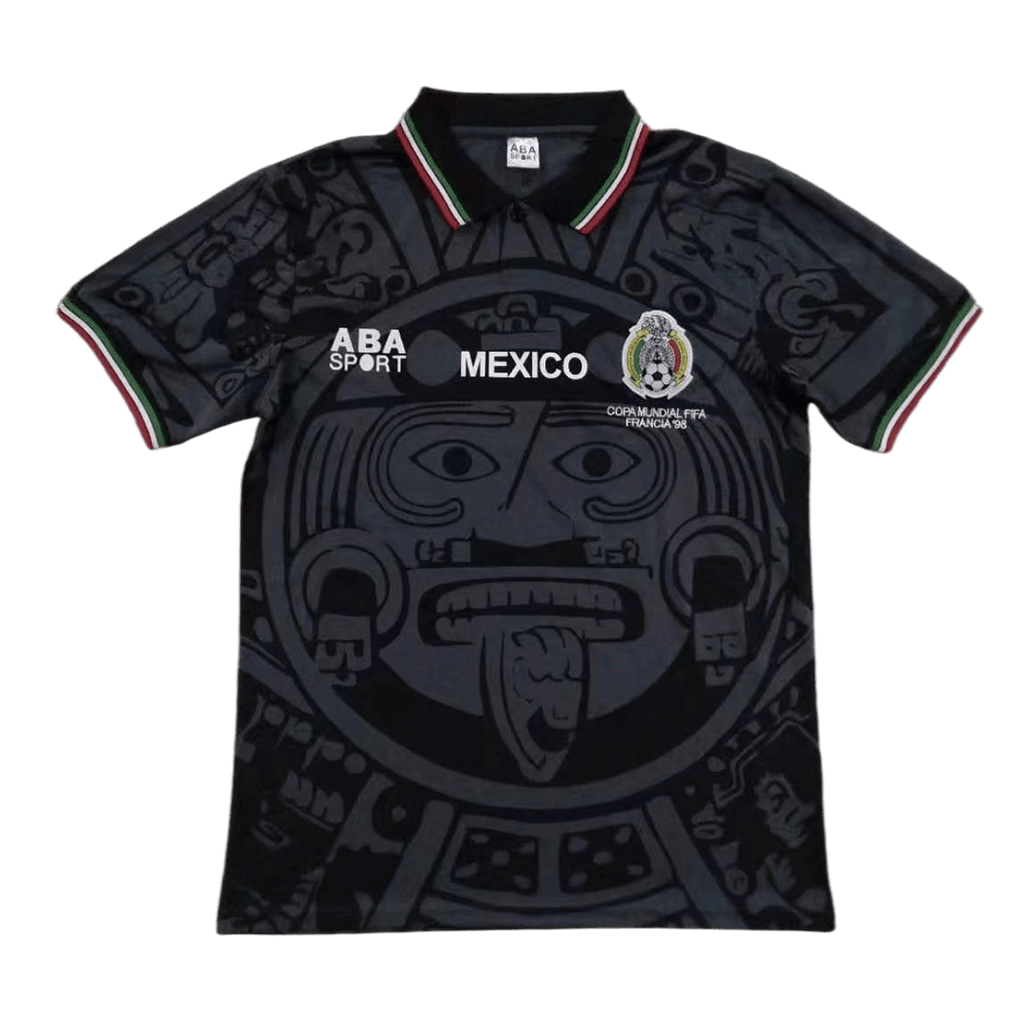 1998 Mexico Third Black Jersey - Retro (Authentic)