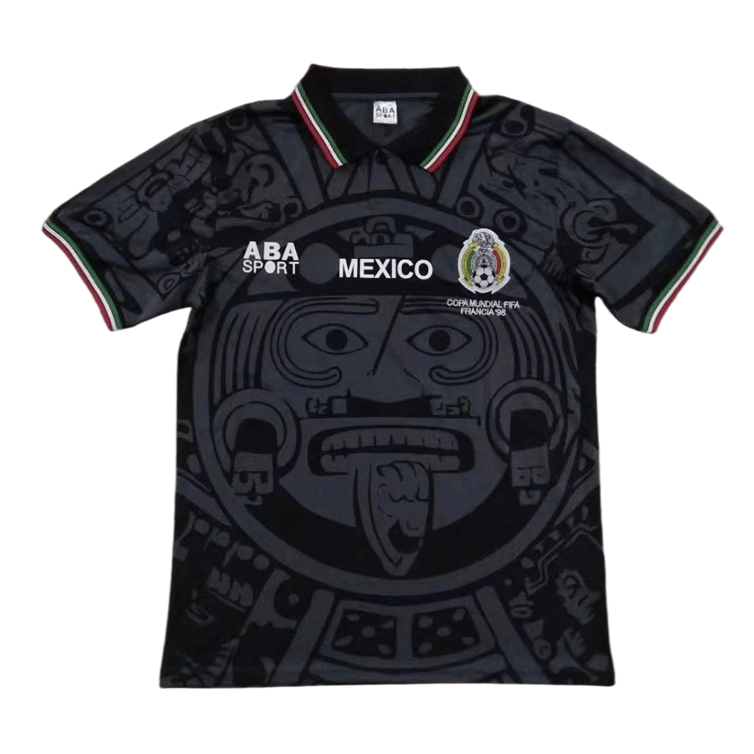 1998 Mexico Third Black Jersey - Retro (Authentic)