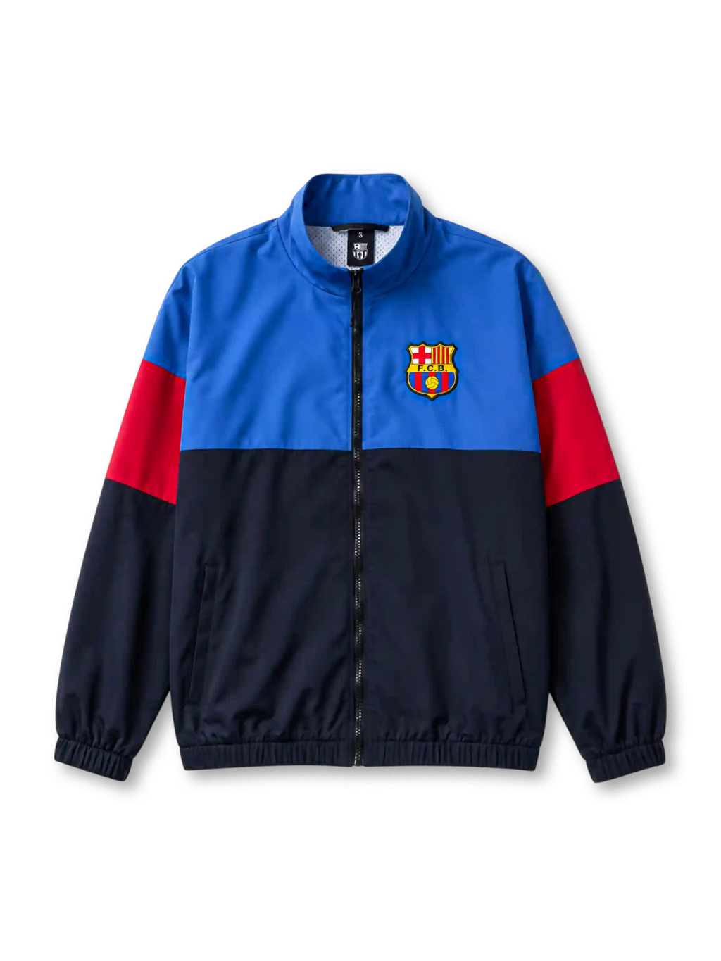 FCB 1899 Light/Dark Blue Retro Windbreaker Jacket 2026