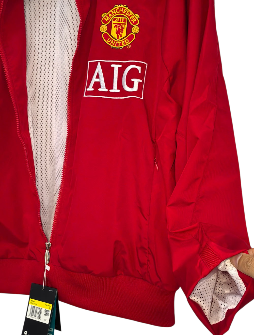 Manchester United Red 2007 retro Windbreaker Jacket 2026